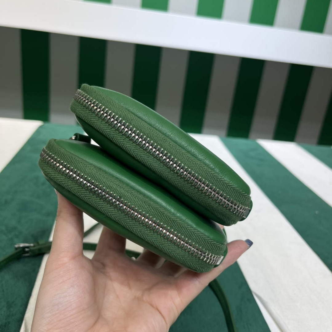 Prada 1NR015 Saffiano leather mini pouch Green - Default Title - View 4