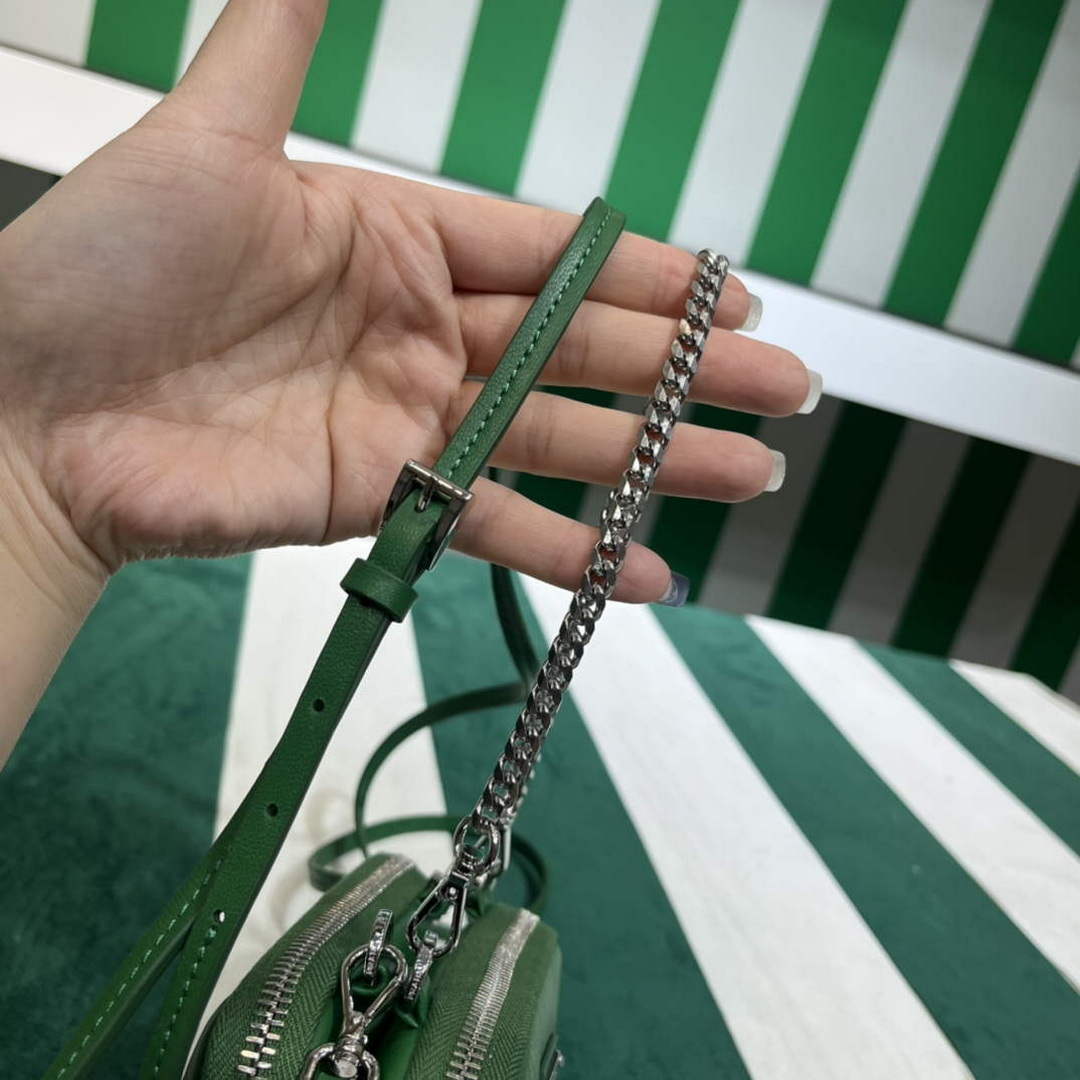 Prada 1NR015 Saffiano leather mini pouch Green - Default Title - View 8