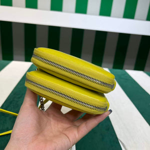 Prada 1NR015 Saffiano leather mini pouch lemon yellow - Default Title - View 3