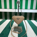 Prada 1NR015 Saffiano leather mini pouch powder pink