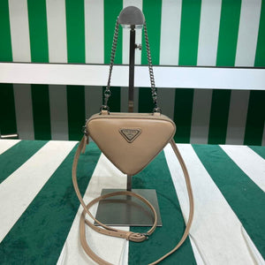 Prada 1NR015 Saffiano leather mini pouch powder pink - Default Title - View 1