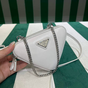 Prada 1NR015 Saffiano leather mini pouch White - Default Title - View 3