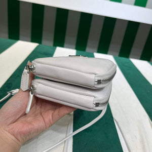 Prada 1NR015 Saffiano leather mini pouch White - Default Title - View 6