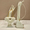 Prada 1NR015 Shearling and Saffiano leather mini-pouch White - Default Title - View 1