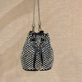 Prada 1NR016 Embellished satin mini-pouch Black - Default Title - View 1