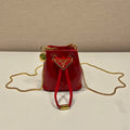 Prada 1NR016 patent leather mini pouch Red - Default Title - View 1