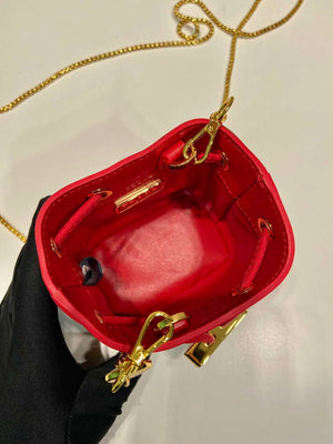 Prada 1NR016 patent leather mini pouch Red - Default Title - View 8