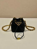 Prada 1NR016 Re-Nylon mini pouch Black