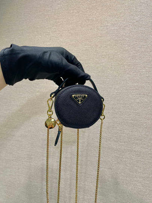Prada 1NR023 Saffiano leather mini-pouch Black - Default Title - View 10