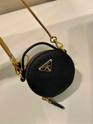 Prada 1NR023 Saffiano leather mini-pouch Black - Default Title - View 13