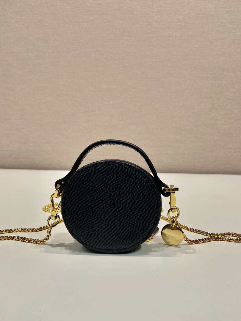 Prada 1NR023 Saffiano leather mini-pouch Black