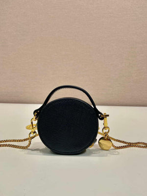 Prada 1NR023 Saffiano leather mini-pouch Black - Default Title - View 14
