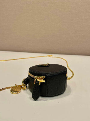 Prada 1NR023 Saffiano leather mini-pouch Black - Default Title - View 6