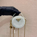 Prada 1NR023 Saffiano leather mini-pouch White - Default Title - View 1