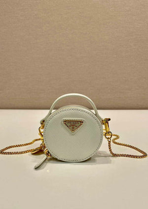 Prada 1NR023 Saffiano leather mini-pouch White - Default Title - View 2