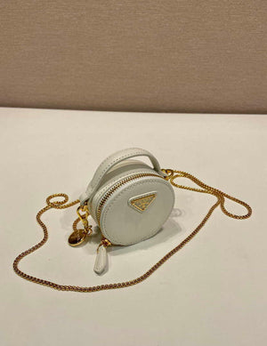 Prada 1NR023 Saffiano leather mini-pouch White - Default Title - View 3