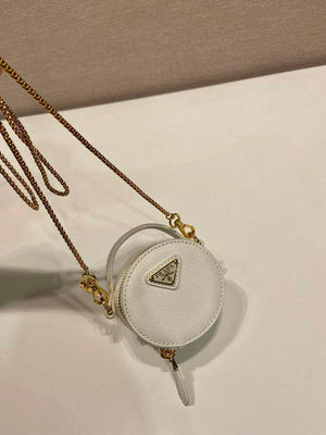 Prada 1NR023 Saffiano leather mini-pouch White - Default Title - View 4