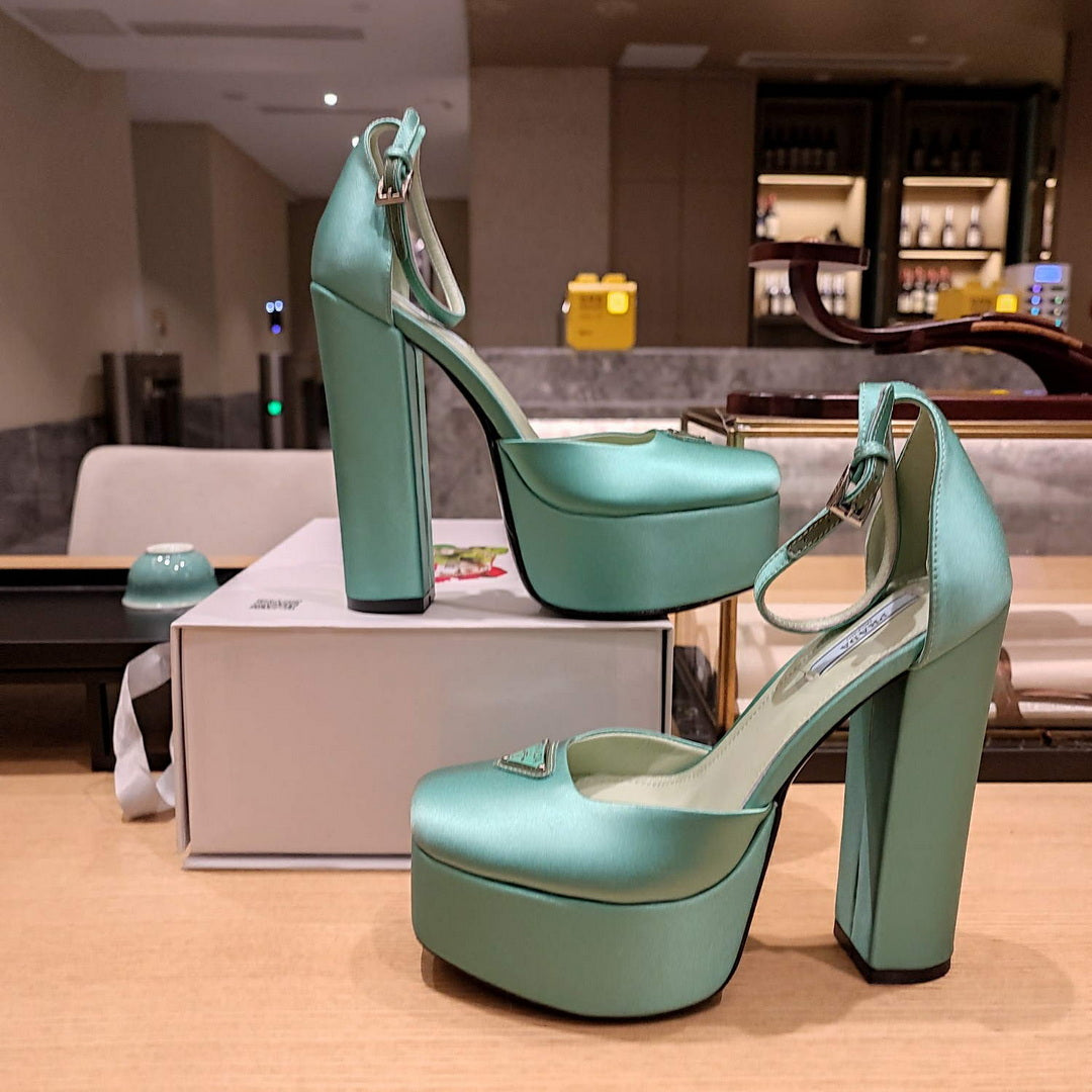 Prada 1XP48B High-heeled satin sandals P78542 - 35 - View 4