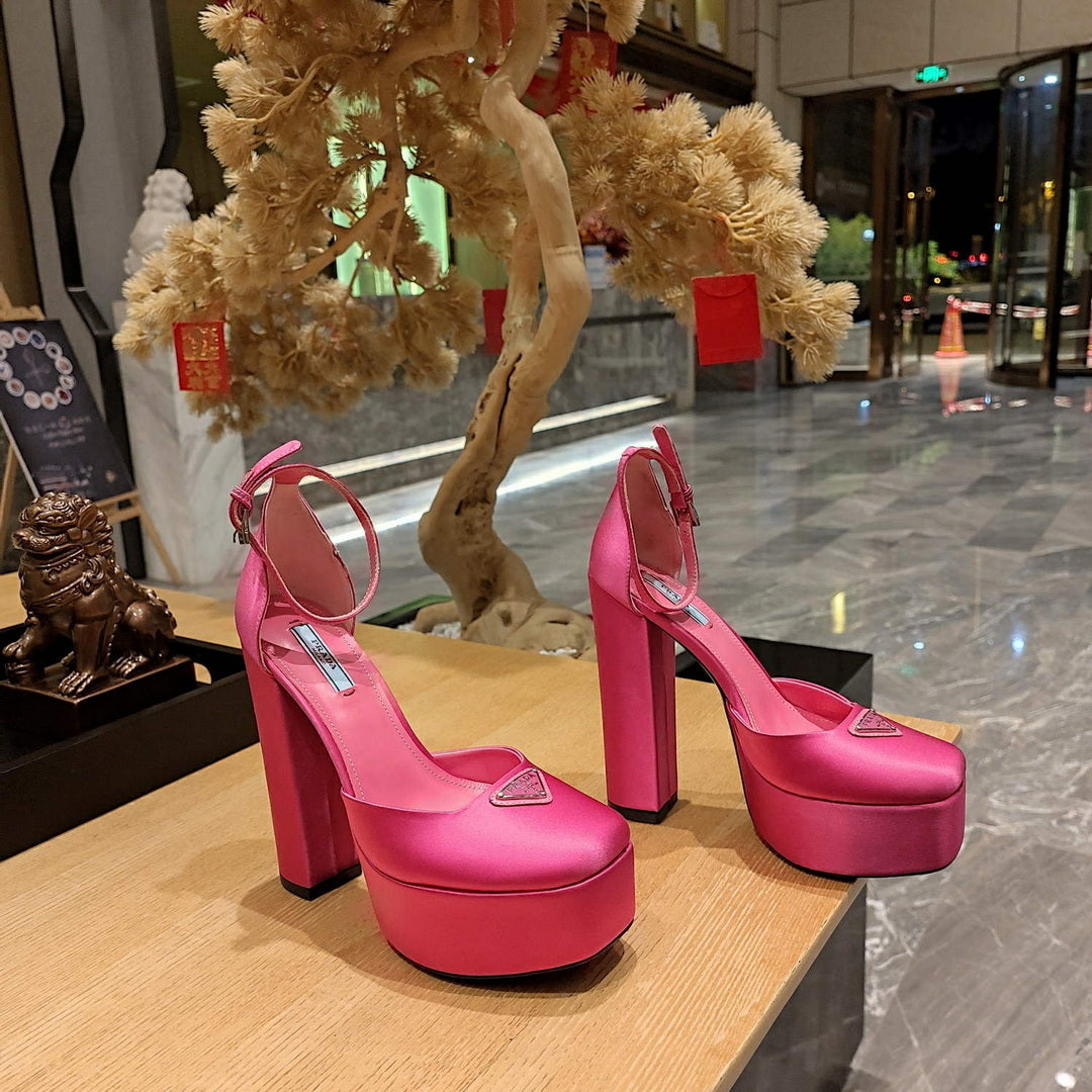 Prada 1XP48B High-heeled satin sandals P78543 - 35 - View 7