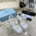 Prada 1XP48B Nappa Leather platform sandals P78592