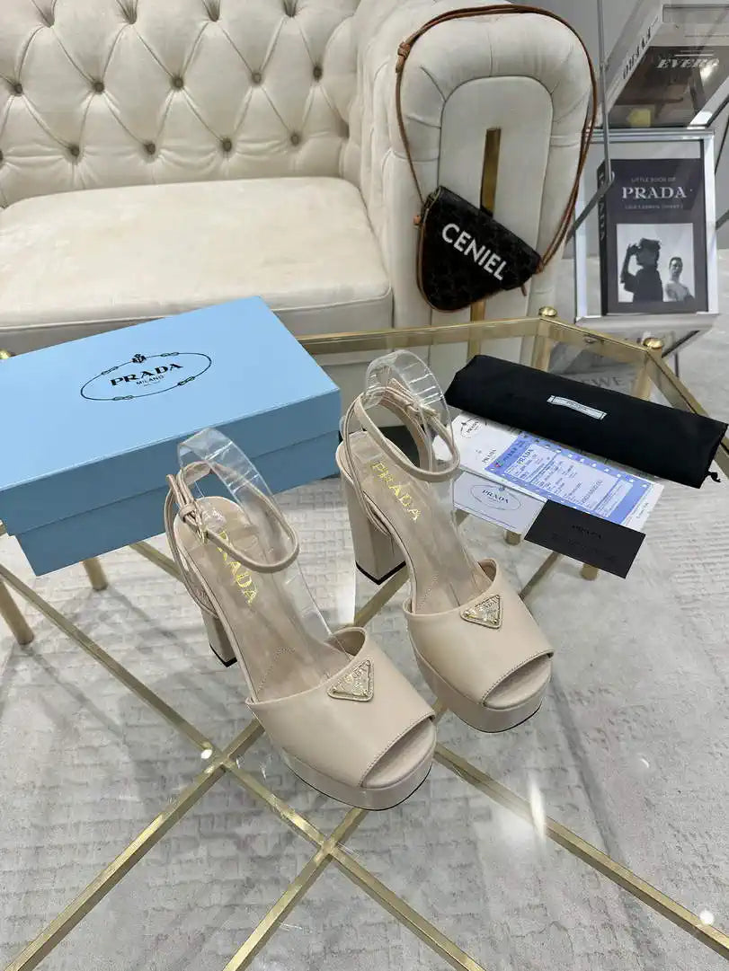 Prada 1XP48B Nappa Leather platform sandals P78593