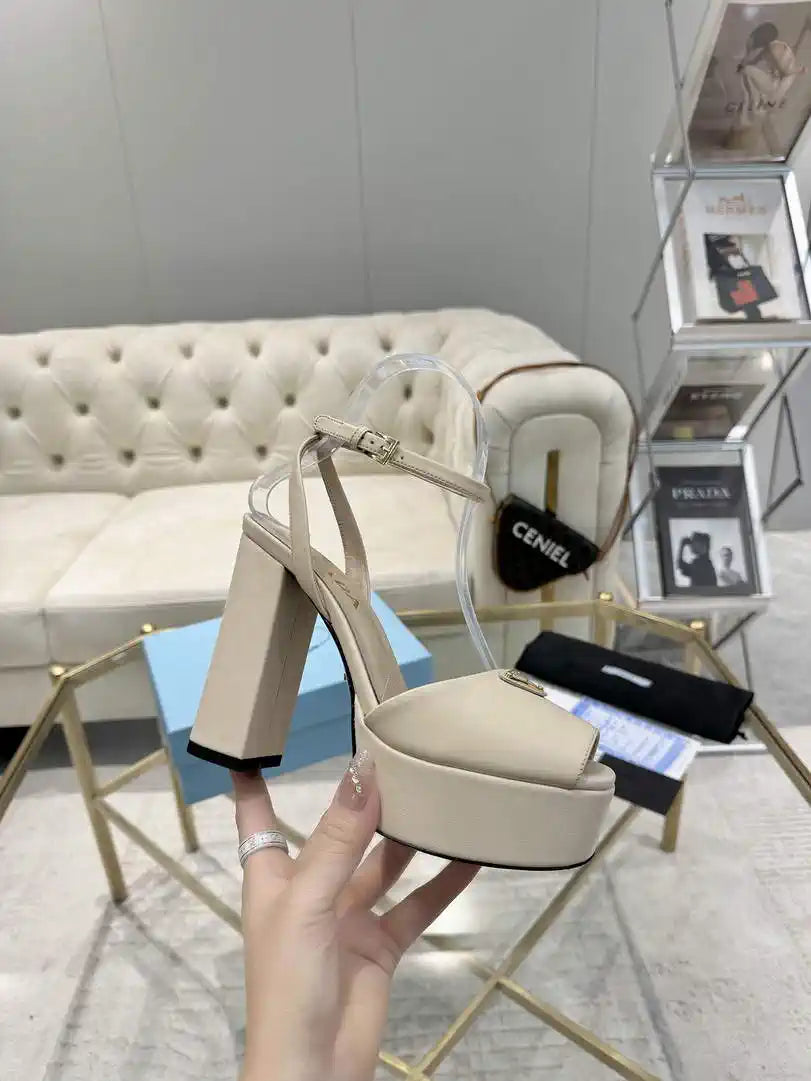 Prada 1XP48B Nappa Leather platform sandals P78593