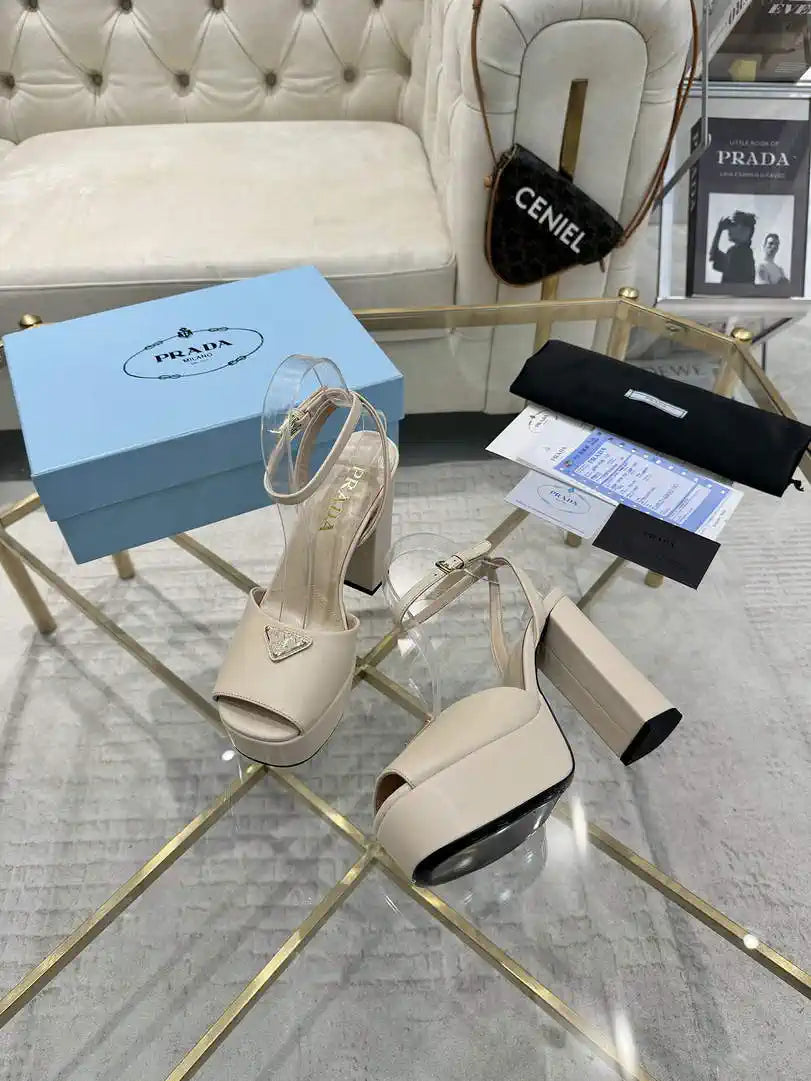 Prada 1XP48B Nappa Leather platform sandals P78593