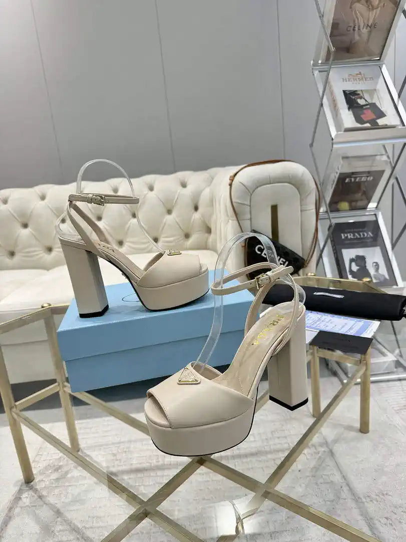 Prada 1XP48B Nappa Leather platform sandals P78593