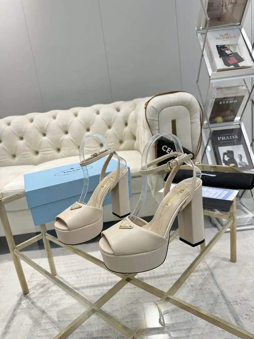 Prada 1XP48B Nappa Leather platform sandals P78593