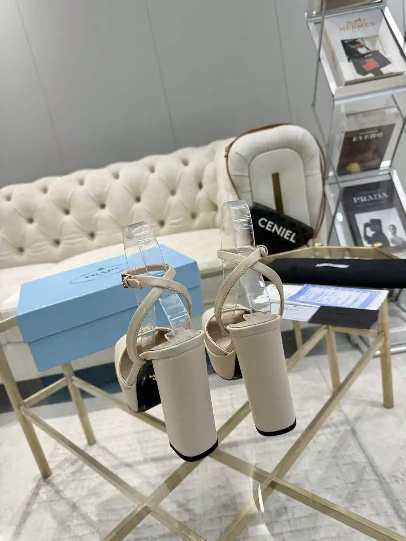Prada 1XP48B Nappa Leather platform sandals P78593