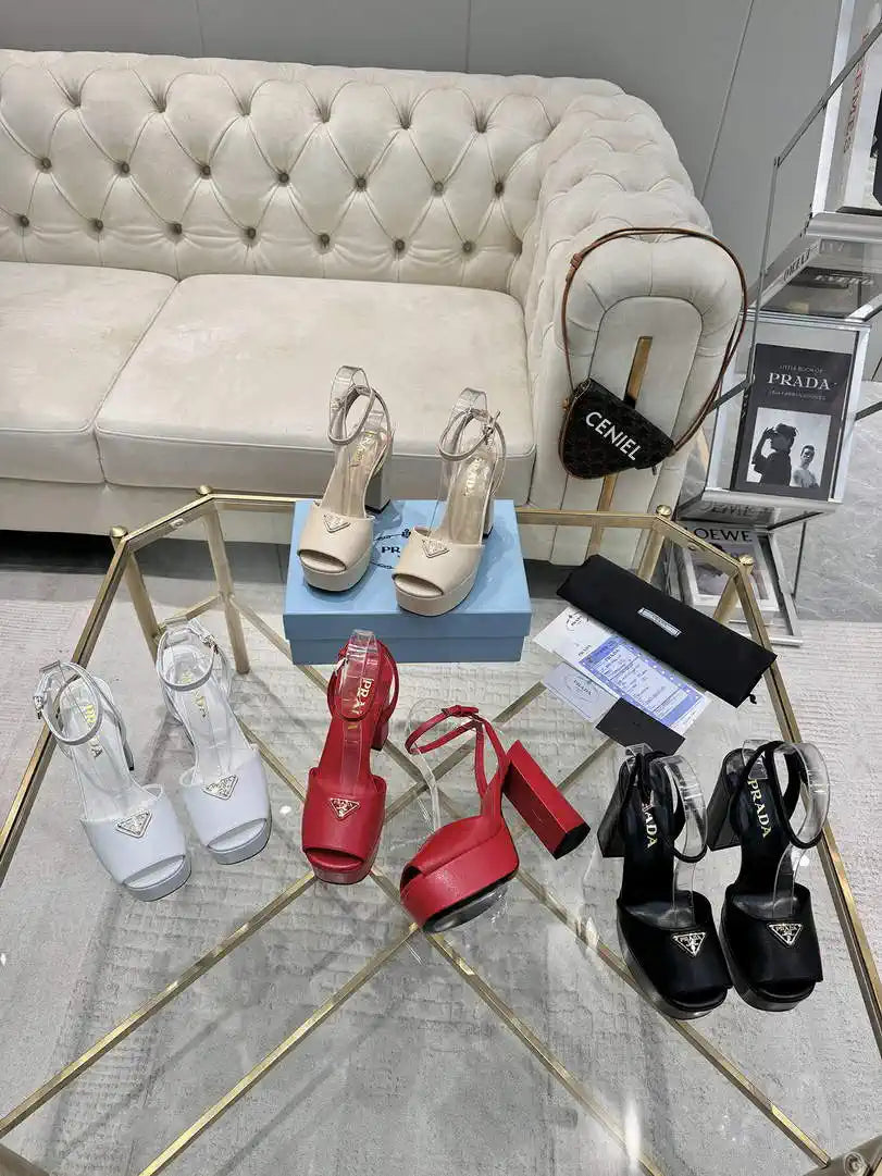 Prada 1XP48B Nappa Leather platform sandals P78593