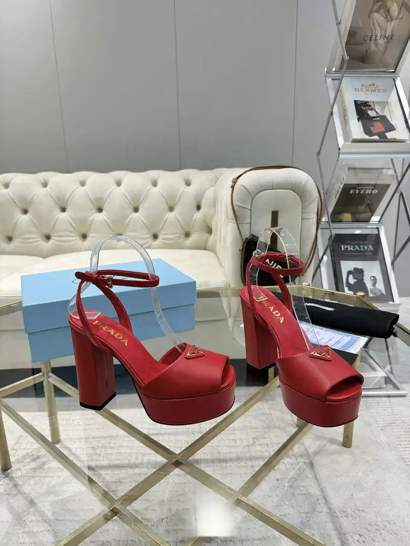 Prada 1XP48B Nappa Leather platform sandals P78594