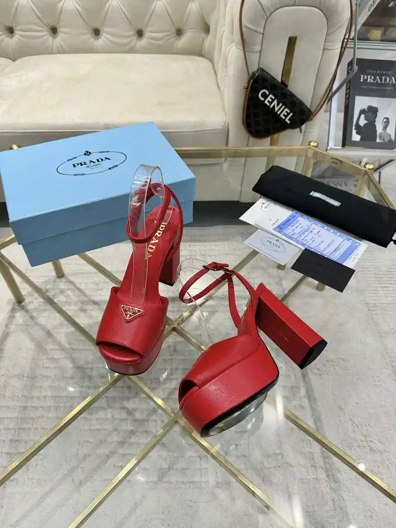 Prada 1XP48B Nappa Leather platform sandals P78594