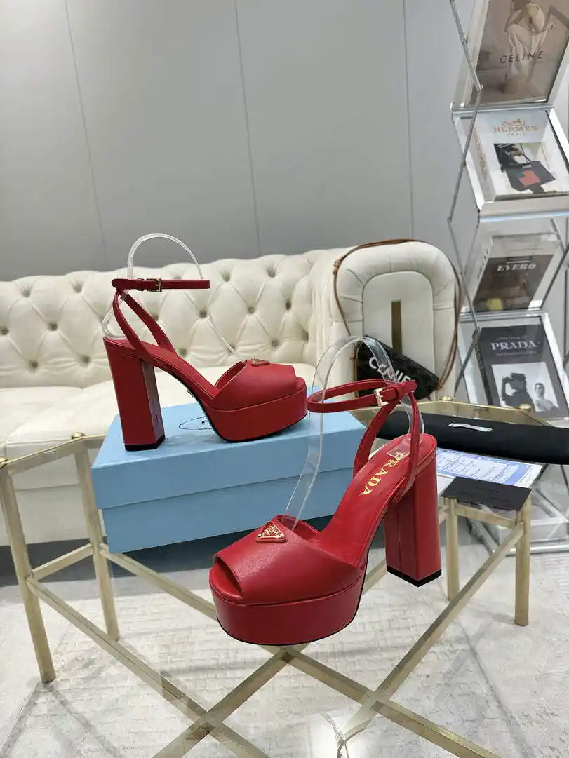 Prada 1XP48B Nappa Leather platform sandals P78594