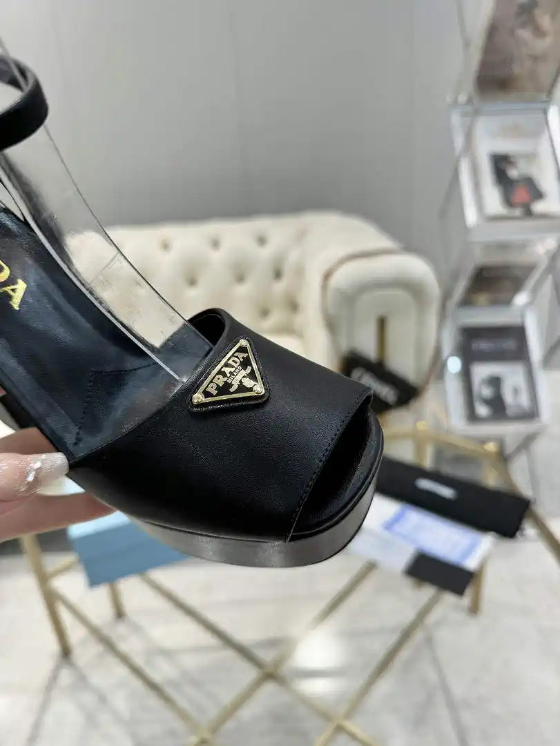 Prada 1XP48B Nappa Leather platform sandals P78595