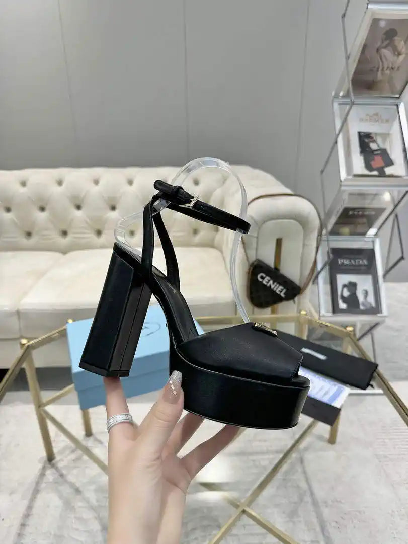 Prada 1XP48B Nappa Leather platform sandals P78595