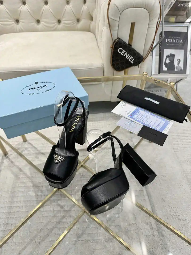 Prada 1XP48B Nappa Leather platform sandals P78595