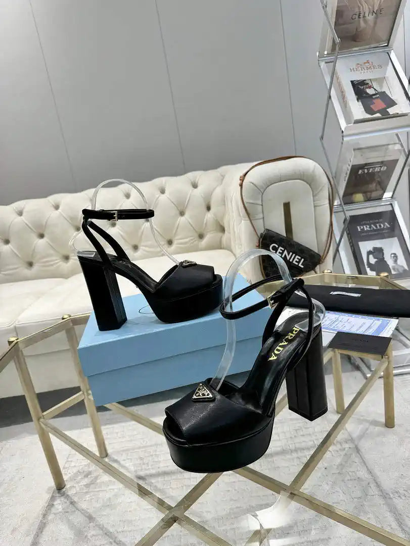 Prada 1XP48B Nappa Leather platform sandals P78595
