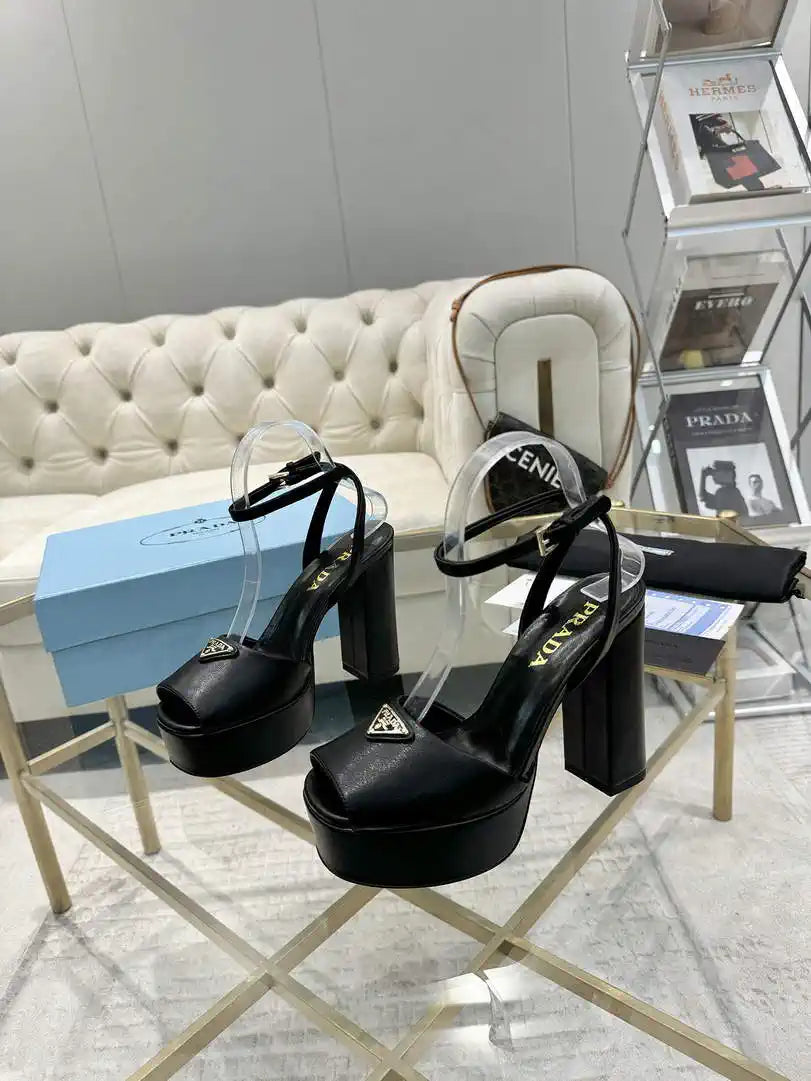 Prada 1XP48B Nappa Leather platform sandals P78595