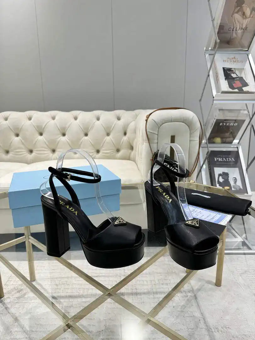 Prada 1XP48B Nappa Leather platform sandals P78595