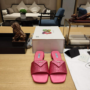 Prada 1XX608 Satin slides with crystals P78536 - 35 - View 2