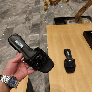 Prada 1XX608 Satin slides with crystals P78538 - 35 - View 9