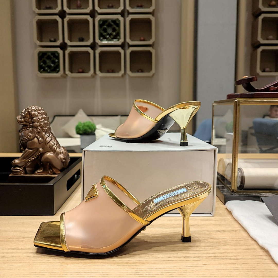 Prada 1XX644 Plexiglas and patent leather sandals P78604 - 35 - View 5