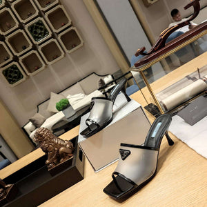 Prada 1XX644 Plexiglas and patent leather sandals P78606 - 35 - View 4