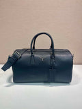 Prada 2VC048 Leather duffel bag Black