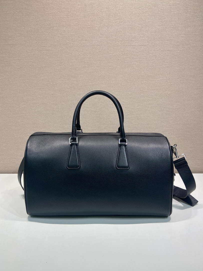 Prada 2VC048 Leather duffel bag Black