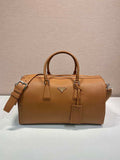 Prada 2VC048 Leather duffel bag Brown