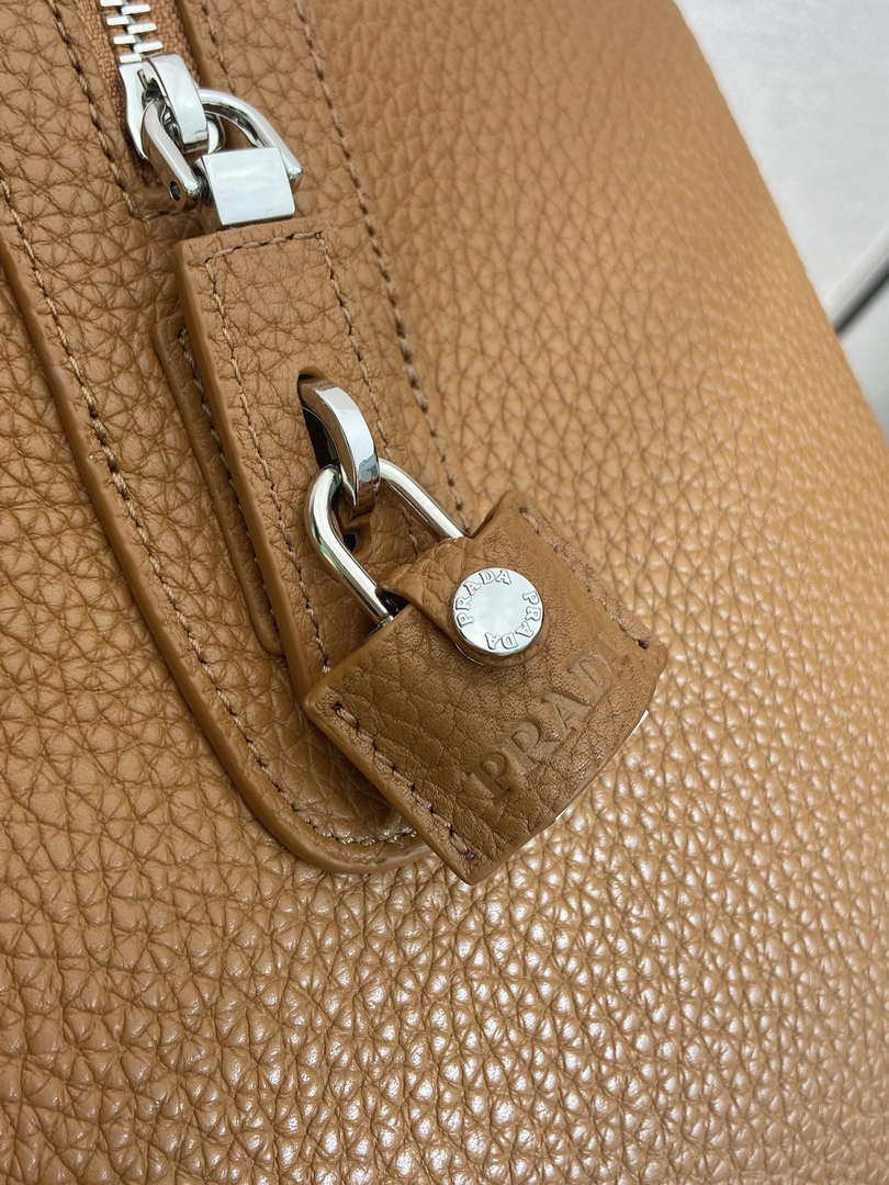 Prada 2VC048 Leather duffel bag Brown