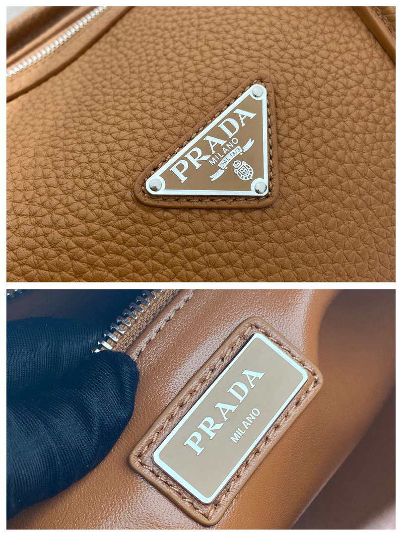 Prada 2VC048 Leather duffel bag Brown - Default Title - View 9