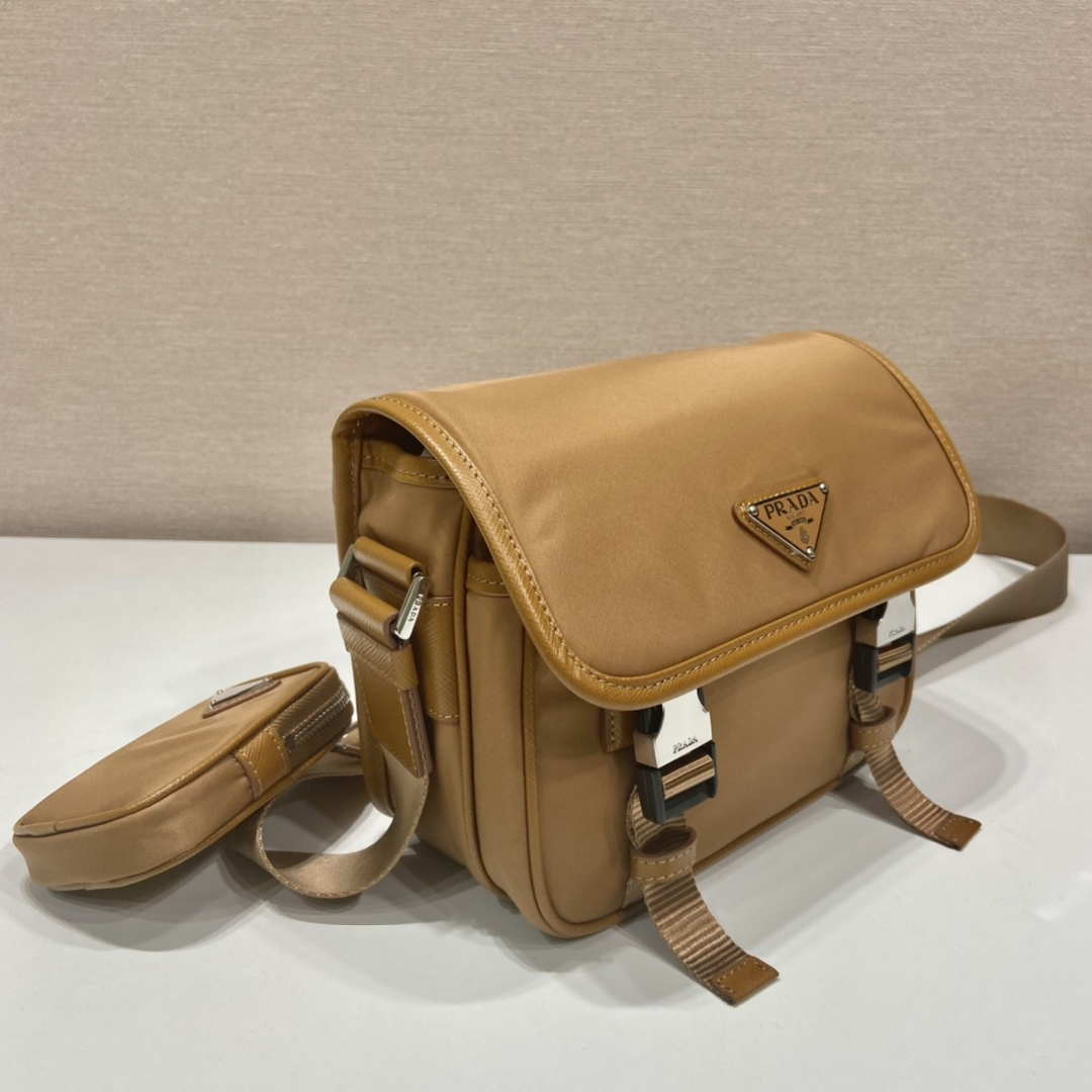 Prada 2VD034 Nylon messenger bag shoulder bag Tan - Default Title - View 2